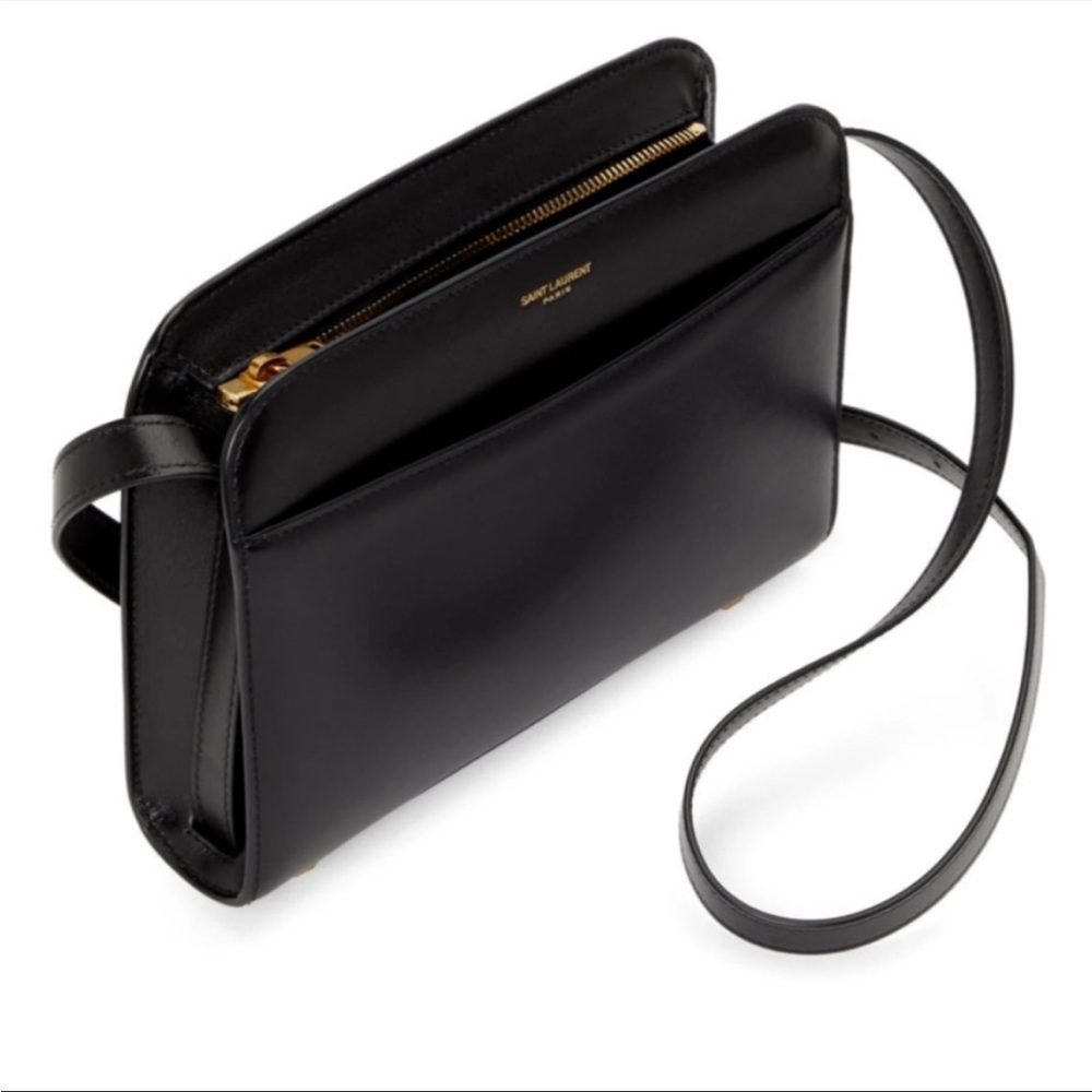 REVERSED satchel in Black Saint Laurent (YSL) with box/receipts
